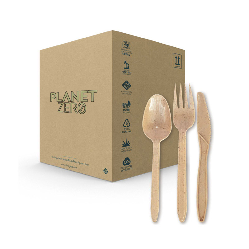 Cutlery sets with napkin wrapped in a paper bag - on demand only
