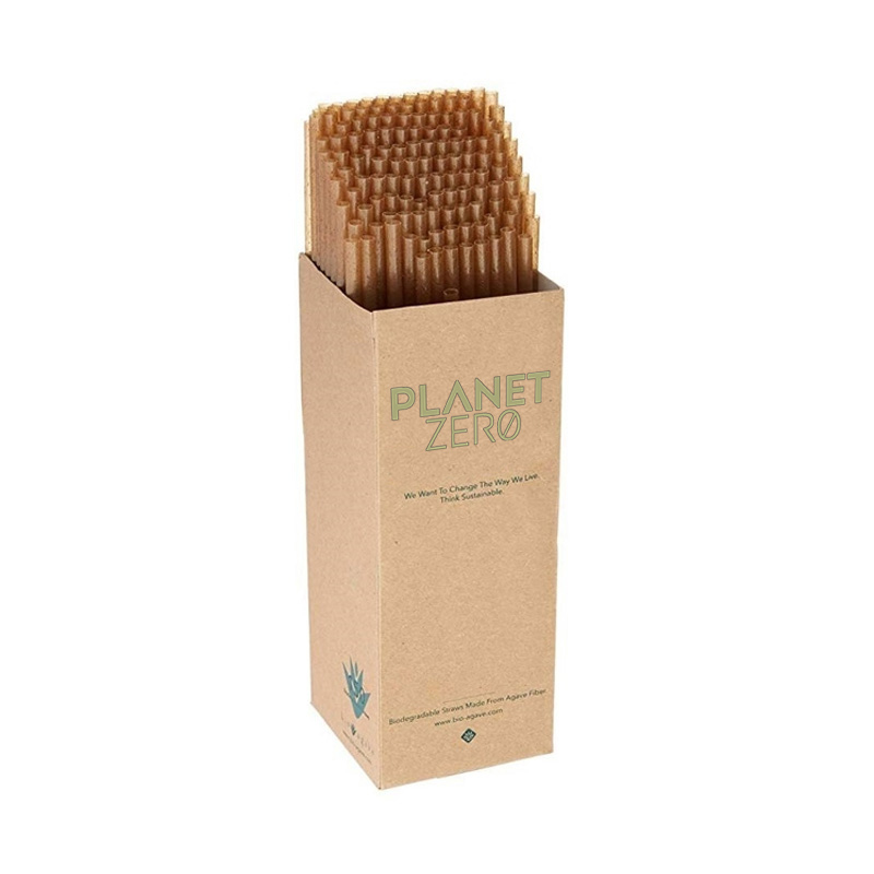 Straws 8 ¼” Made From Agave Fibers - 100 pack 21cm x 0,8mm